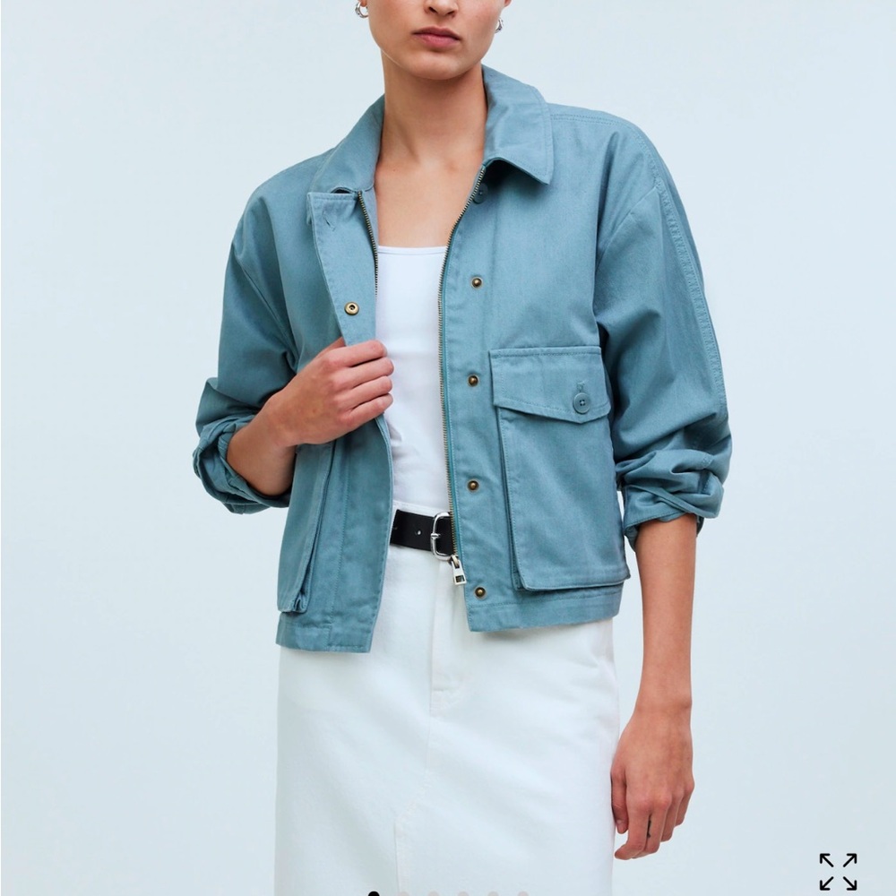 NWT Madewell Cropped Cargo Jacket
